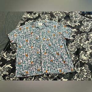 NWT Goodfellow Men’s Button Down Lemur Print XL